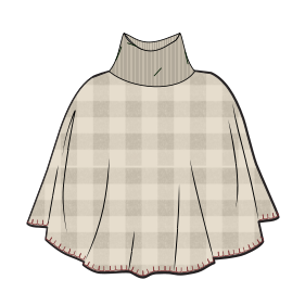 Fashion sewing patterns for GIRLS Jackets Cape 7740